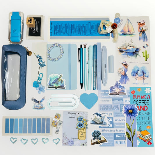 Baby blue bookish bundle. Perfect gift for book lovers