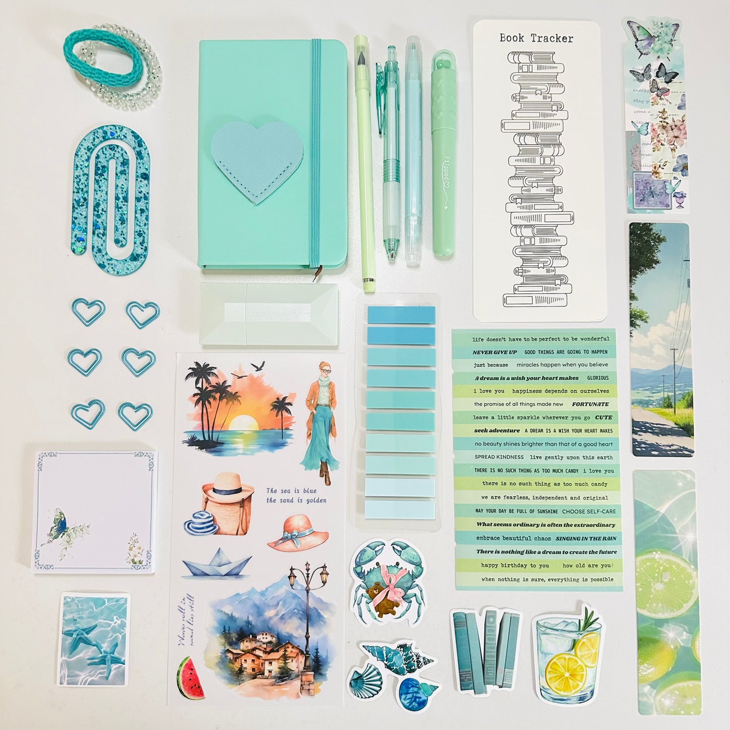 👗 Mint Blue Bookish Bundle