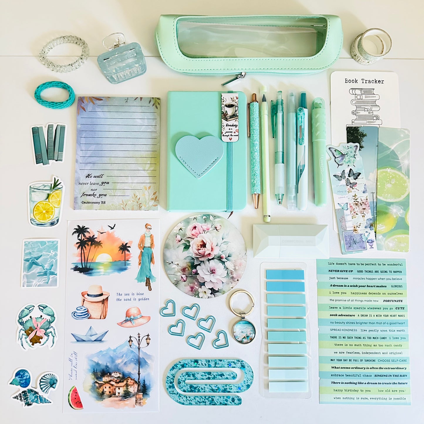 👗 Mint Blue Bookish Bundle