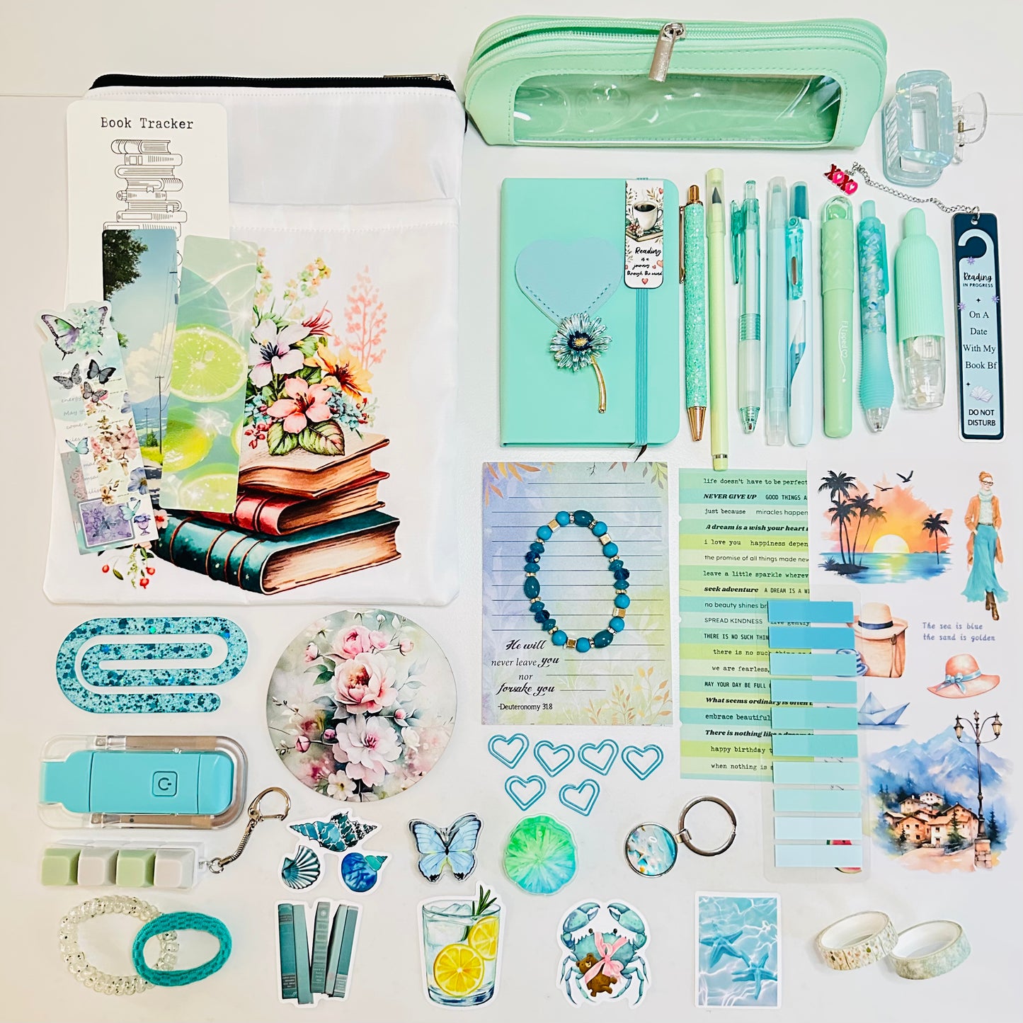 👗 Mint Blue Bookish Bundle