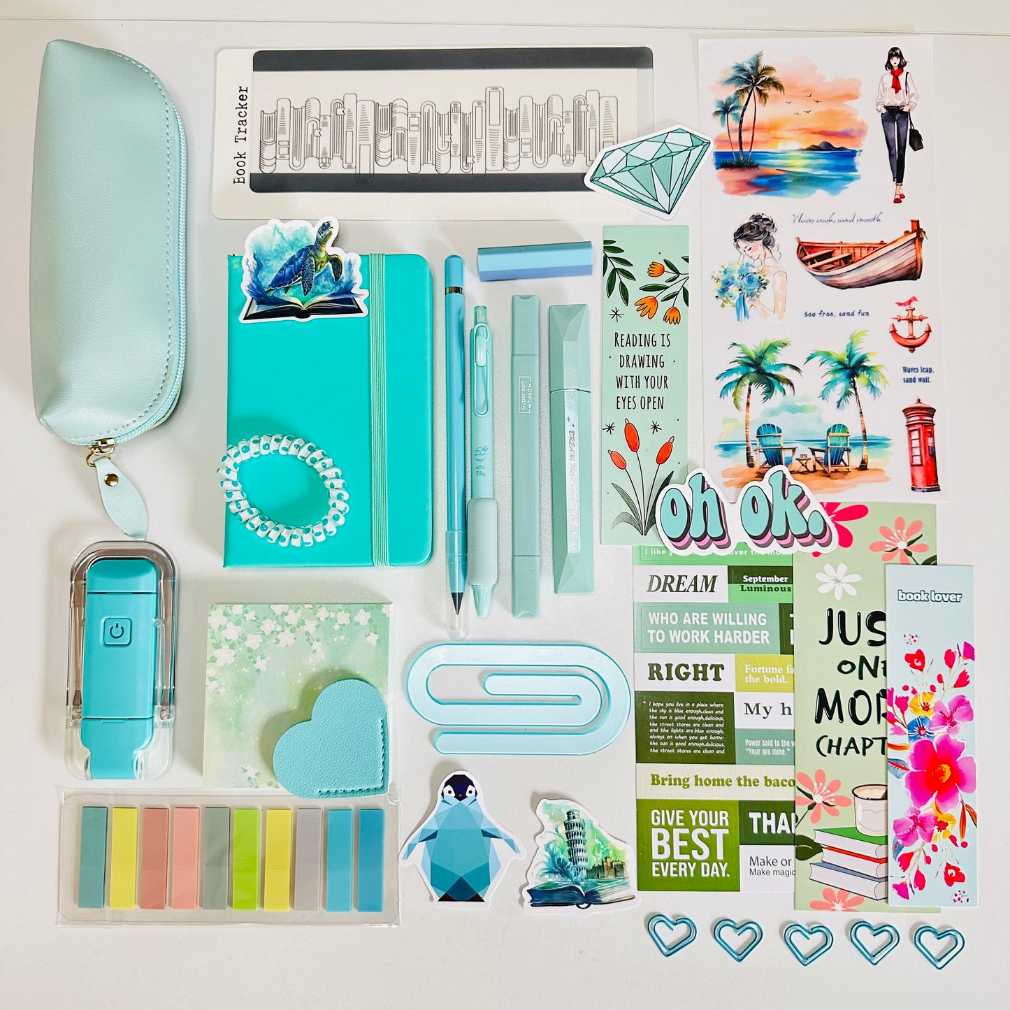 👗 Mint Blue Bookish Bundle