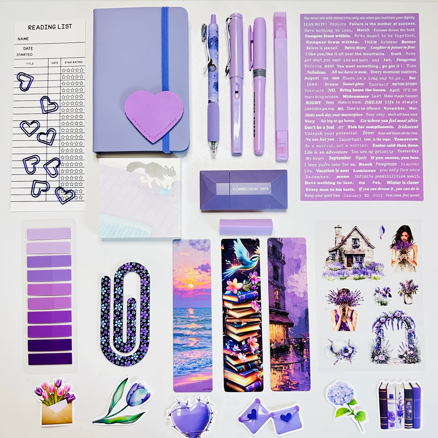 💜 Lavender Bookish Bundle