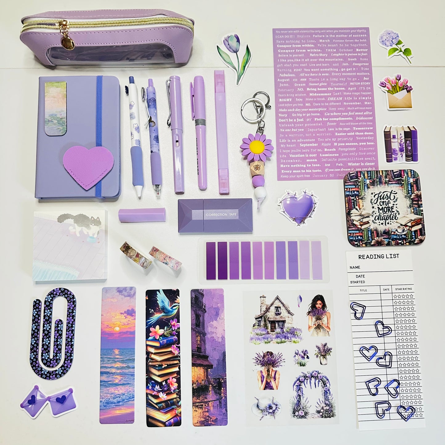 💜 Lavender Bookish Bundle