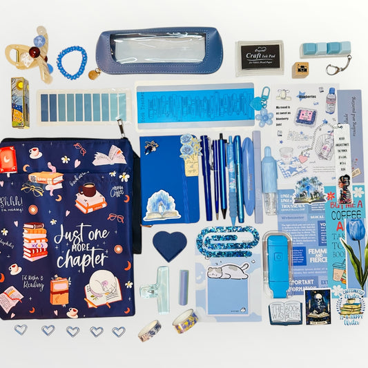 Ocean blue bookish bundle. Perfect gift for book lovers